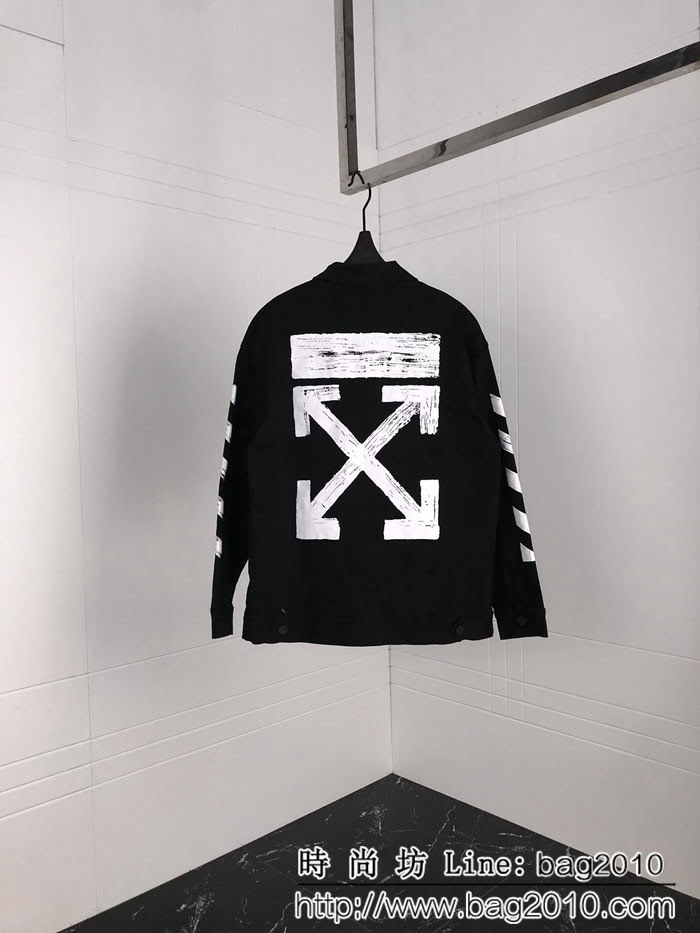 OFFwhite 18ss秋冬新款 薄款牛仔外套 水洗牛仔 男女同款 ydi1067